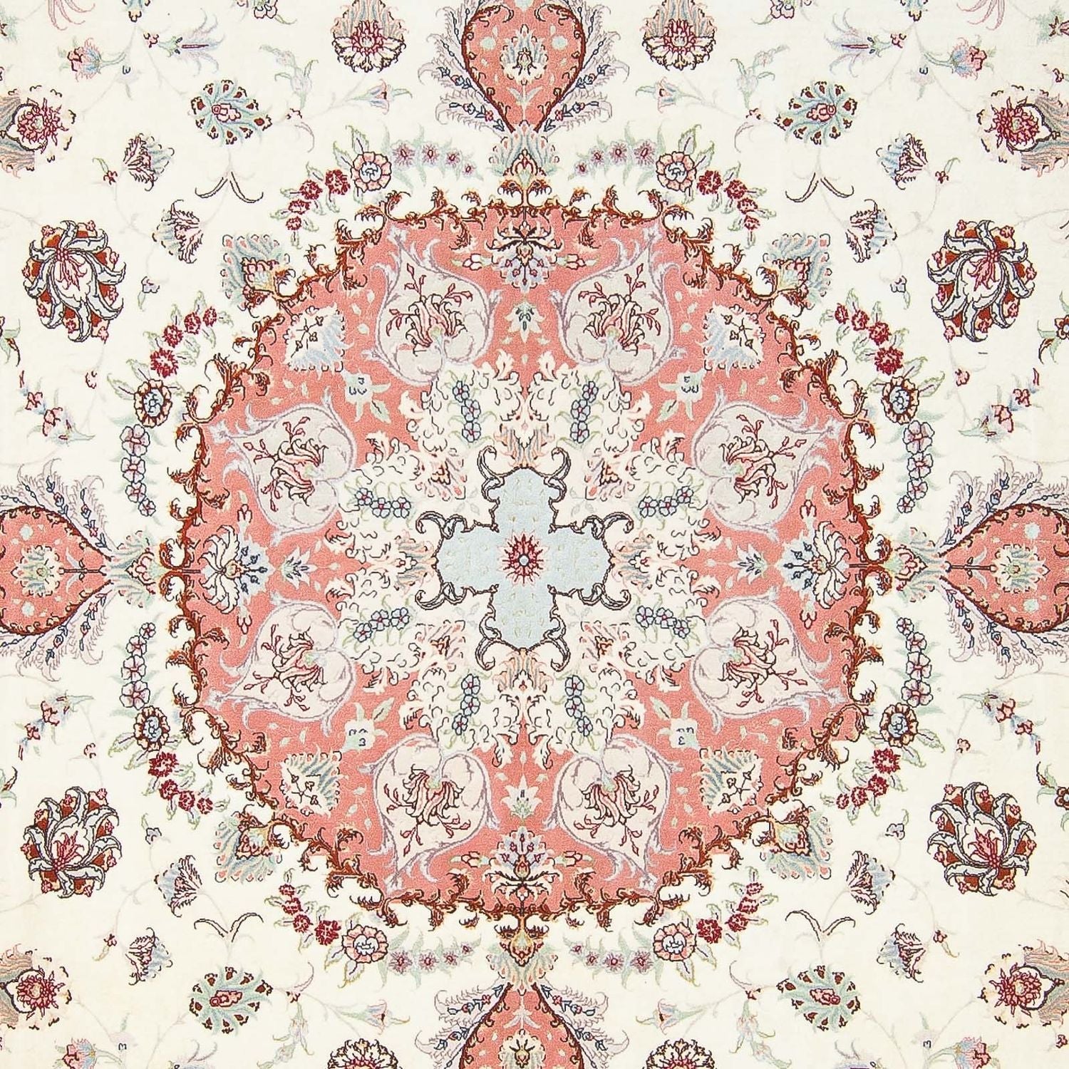 Persisk tæppe - Tabriz - Royal firkantet  - 309 x 295 cm - beige