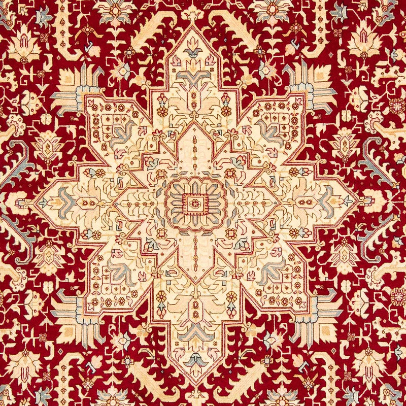 Persisk tæppe - Tabriz - Royal - 300 x 200 cm - mørkerød