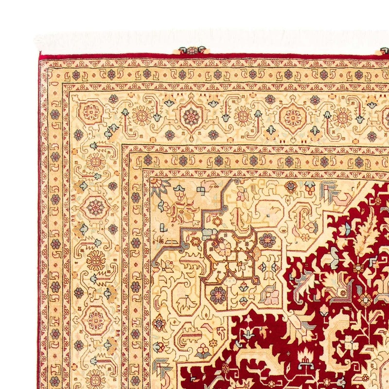 Persisk tæppe - Tabriz - Royal - 300 x 200 cm - mørkerød