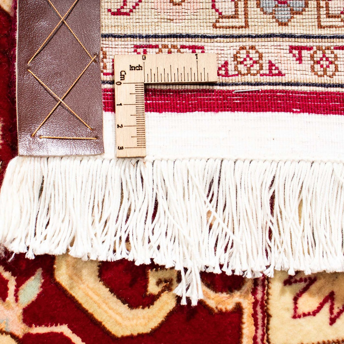 Persisk tæppe - Tabriz - Royal - 300 x 200 cm - mørkerød