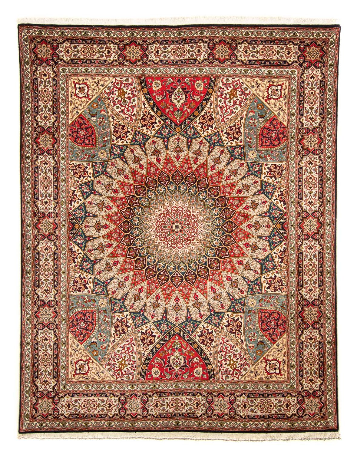 Persisk tæppe - Tabriz - Royal - 260 x 203 cm - flerfarvet