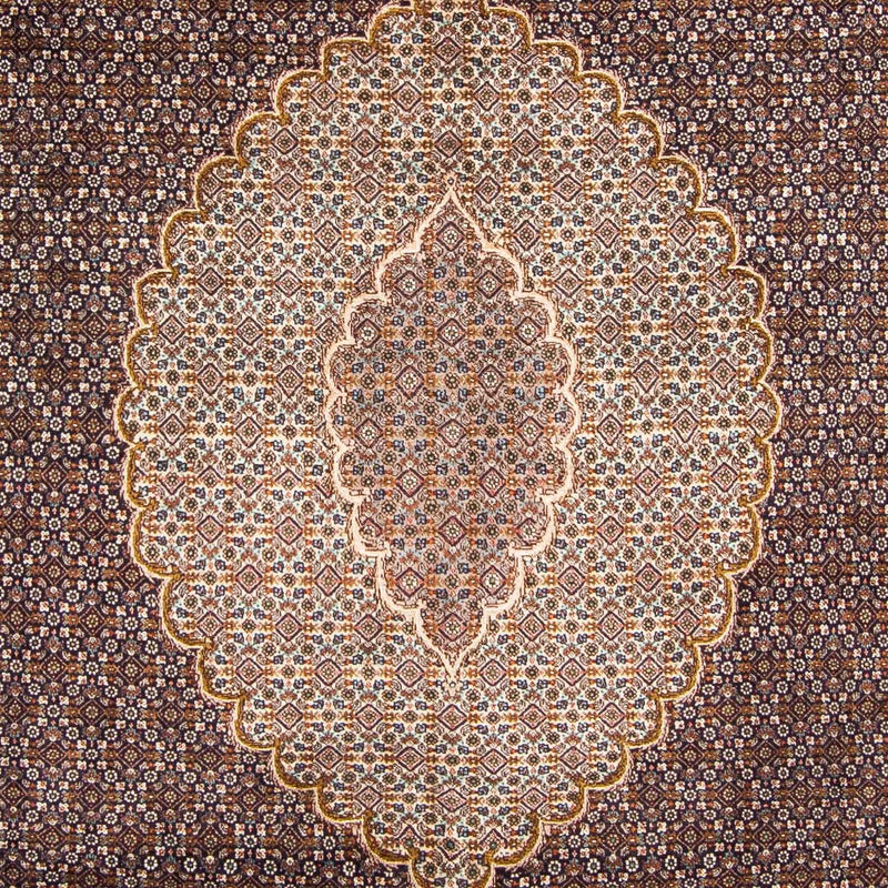 Persisk tæppe - Tabriz - 295 x 202 cm - mørkeblå