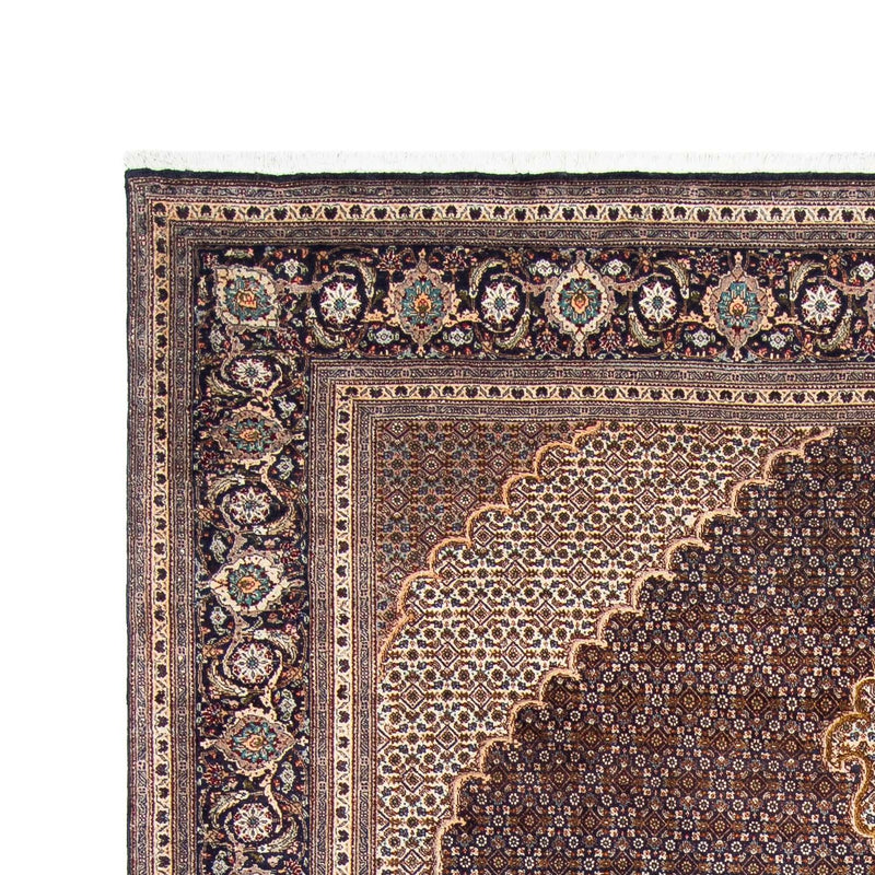 Persisk tæppe - Tabriz - 295 x 202 cm - mørkeblå
