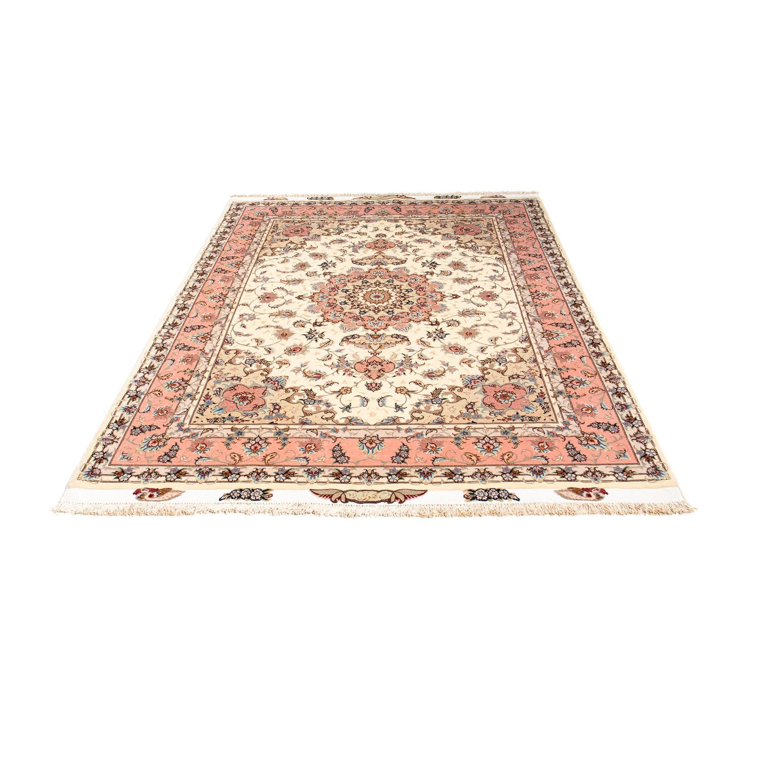 Persisk tæppe - Tabriz - Royal - 210 x 150 cm - beige