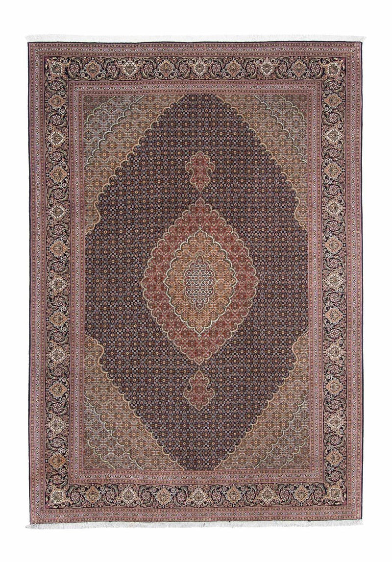 Persisk tæppe - Tabriz - 294 x 208 cm - mørkebrun