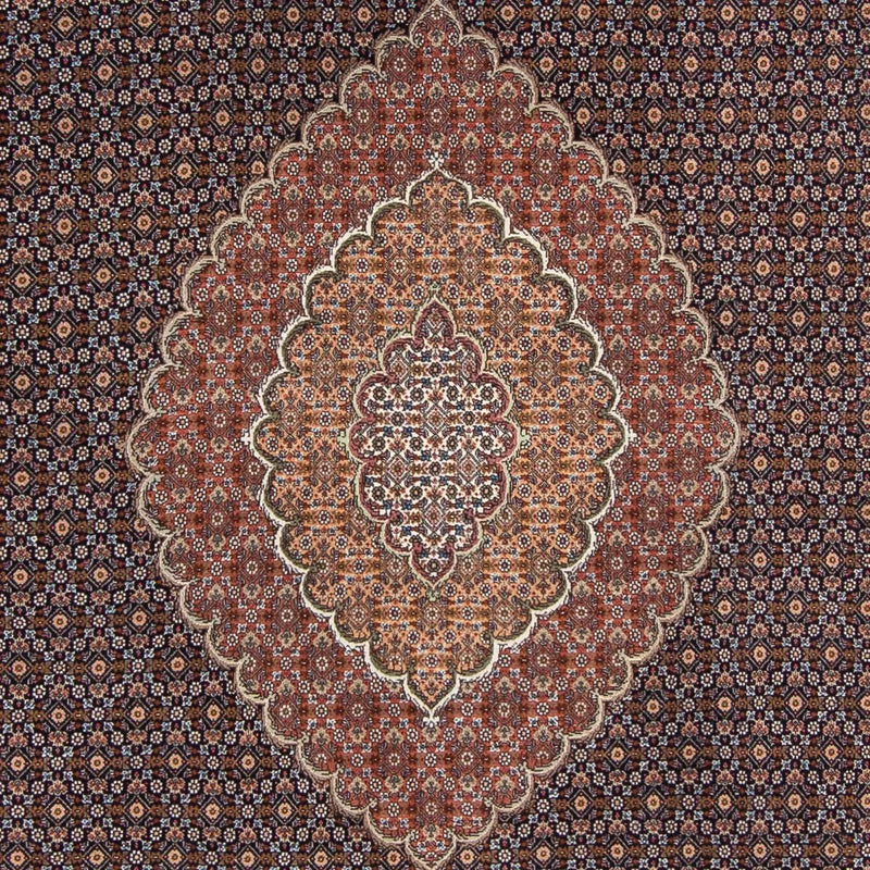 Persisk tæppe - Tabriz - 294 x 208 cm - mørkebrun