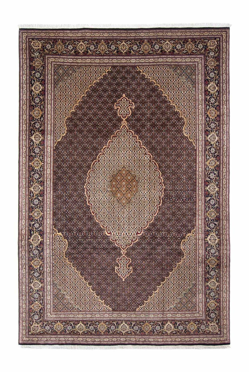 Persisk tæppe - Tabriz - 300 x 195 cm - brun