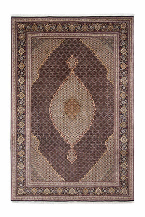 Persisk tæppe - Tabriz - 300 x 195 cm - brun