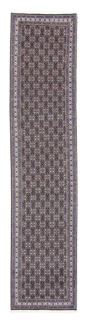 Løber Persisk tæppe - Tabriz - 350 x 70 cm - grå