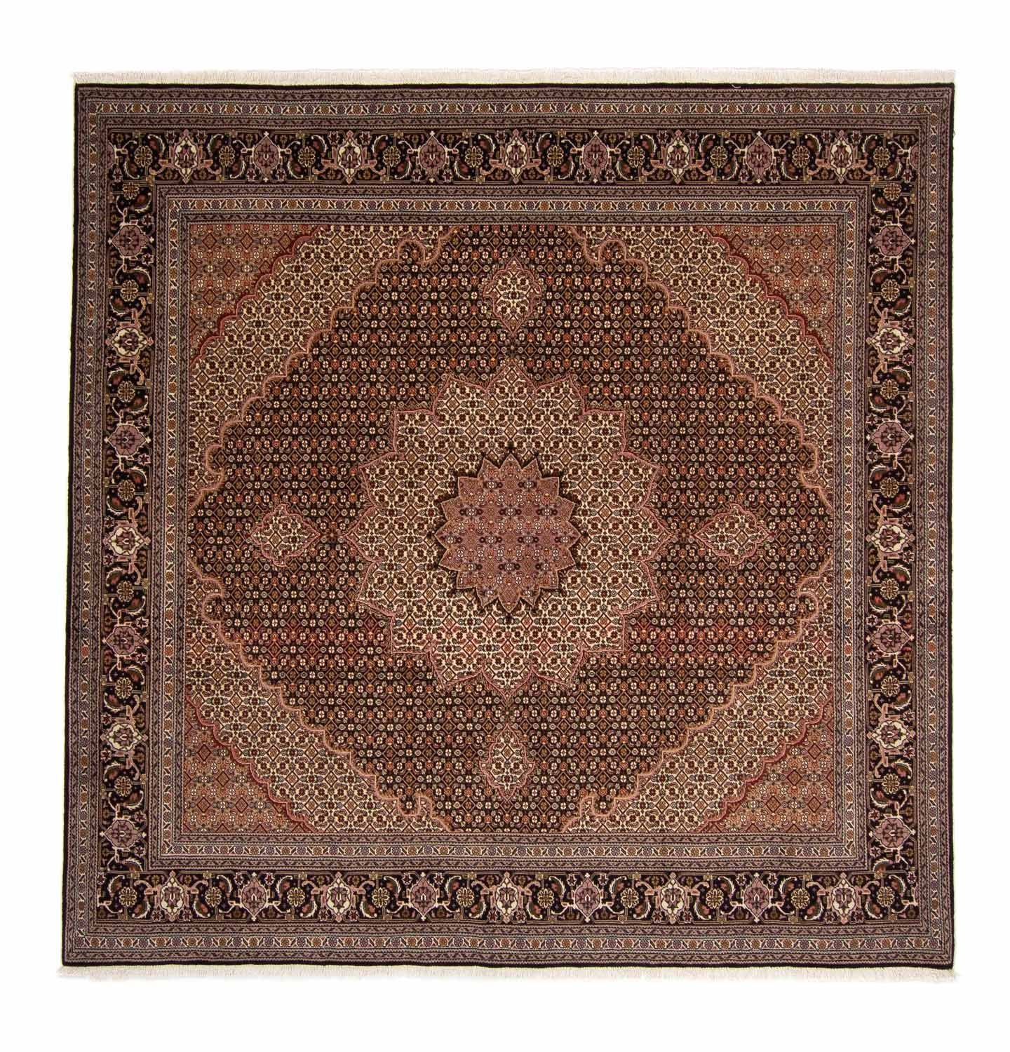 Persisk tæppe - Tabriz - Royal - 256 x 248 cm - brun