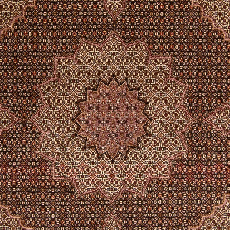 Persisk tæppe - Tabriz - Royal - 256 x 248 cm - brun
