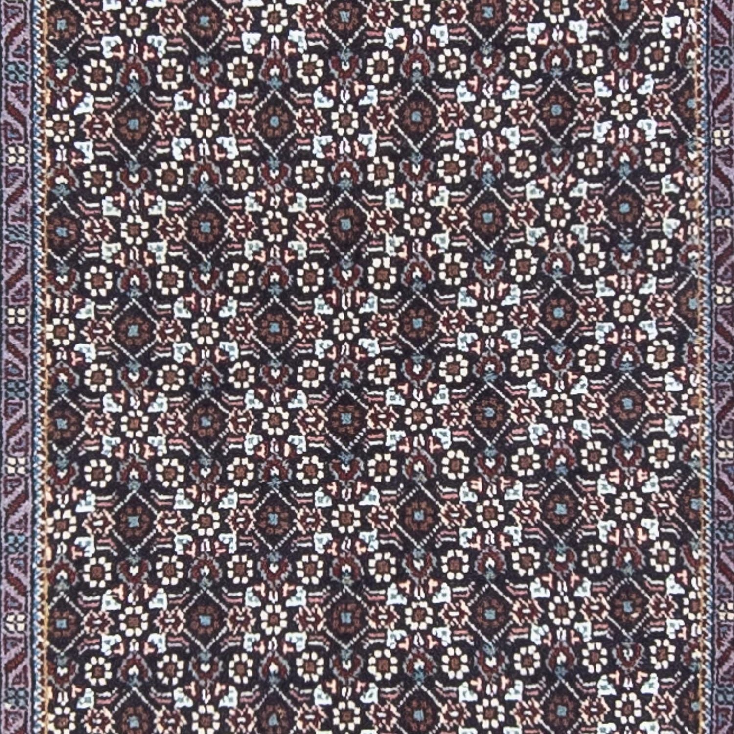 Løber Persisk tæppe - Tabriz - 348 x 70 cm - grå