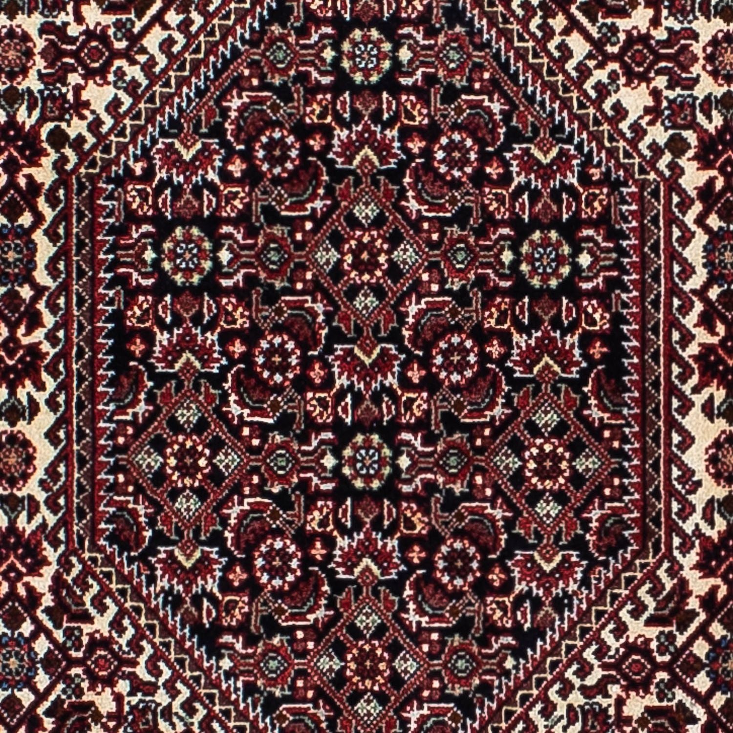 Persisk tæppe - Bijar - 200 x 128 cm - flerfarvet