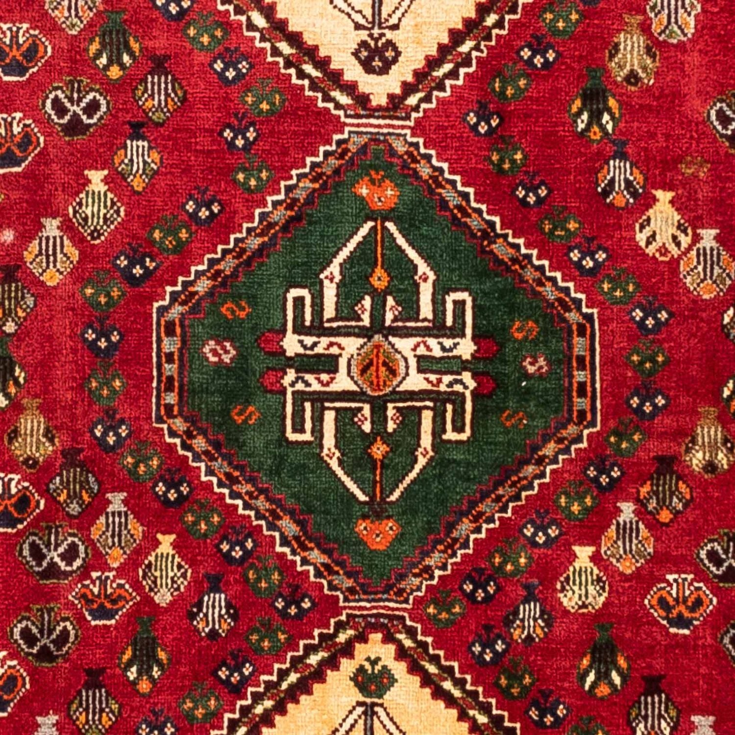 Persisk tæppe - Nomadisk - 258 x 175 cm - mørkerød