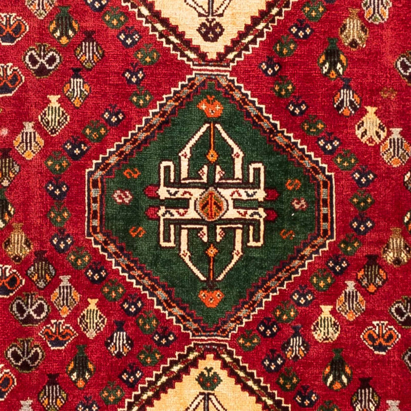 Persisk tæppe - Nomadisk - 258 x 175 cm - mørkerød