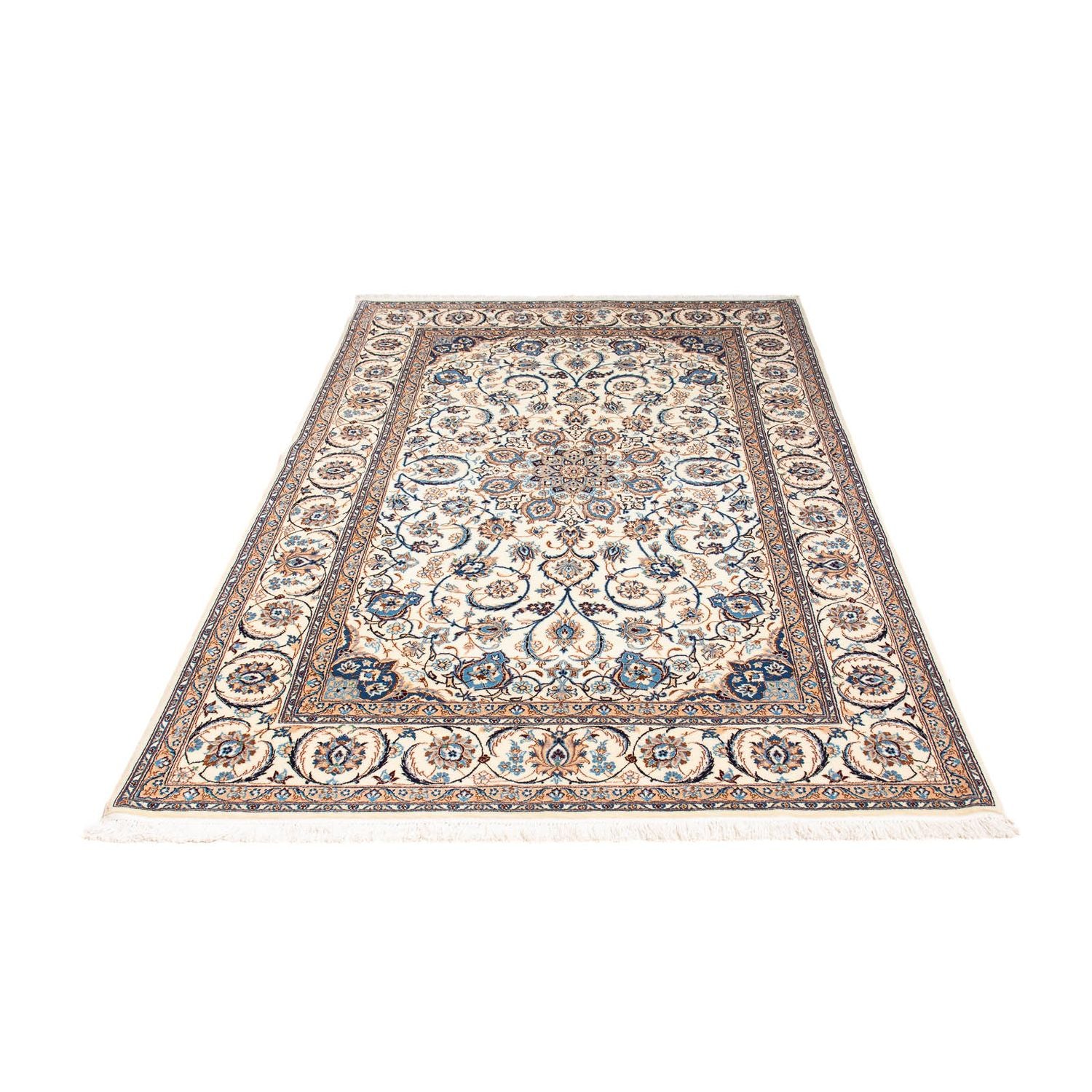 Persisk tæppe - Nain - Premium - 201 x 123 cm - beige