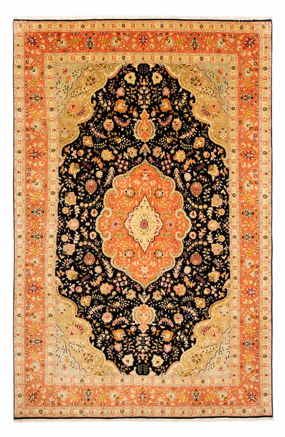 Persisk tæppe - Tabriz - Royal - 302 x 197 cm - lys brun