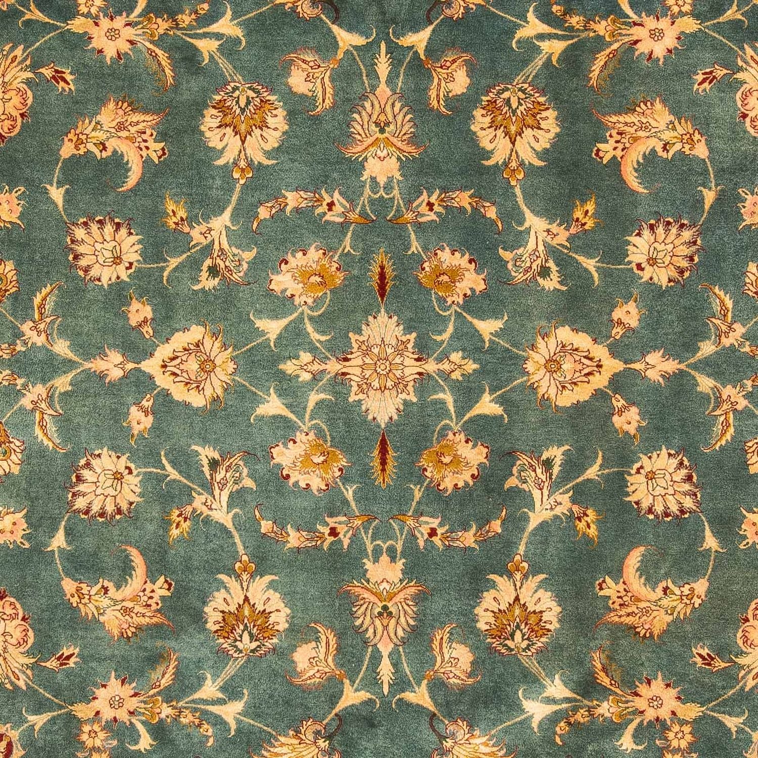 Persisk tæppe - Tabriz - Royal - 305 x 200 cm - lysegrøn