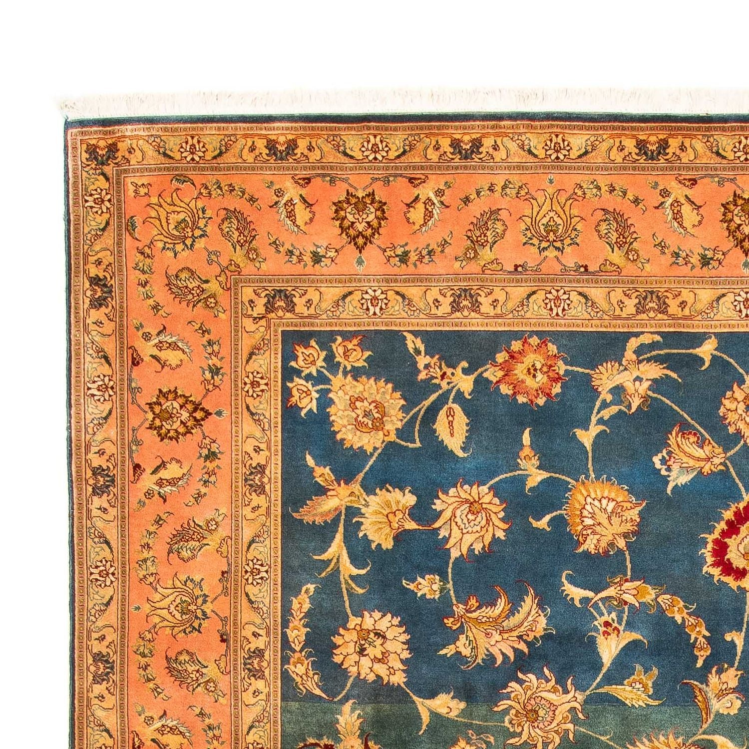Persisk tæppe - Tabriz - Royal - 305 x 200 cm - lysegrøn
