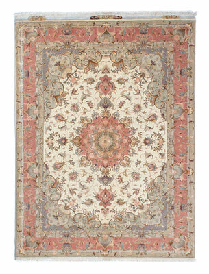 Persisk tæppe - Tabriz - Royal - 206 x 152 cm - beige