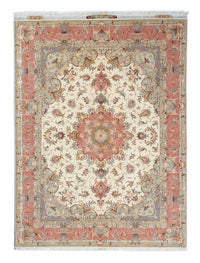 Persisk tæppe - Tabriz - Royal - 206 x 152 cm - beige