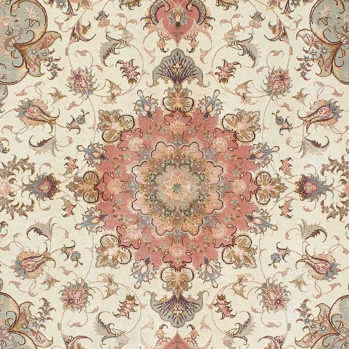 Persisk tæppe - Tabriz - Royal - 206 x 152 cm - beige