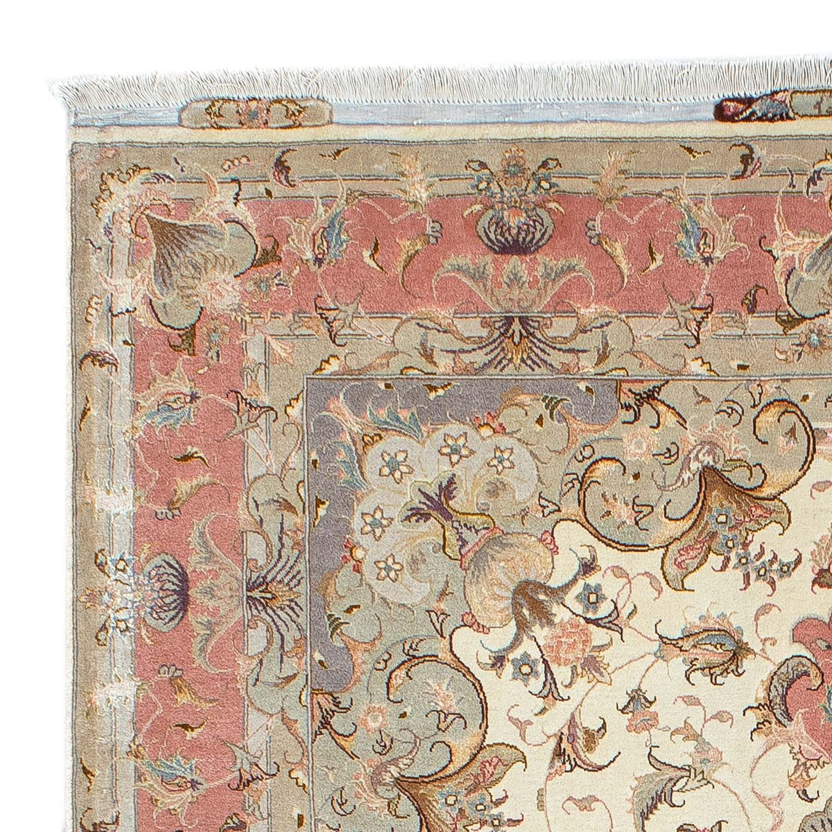 Persisk tæppe - Tabriz - Royal - 206 x 152 cm - beige