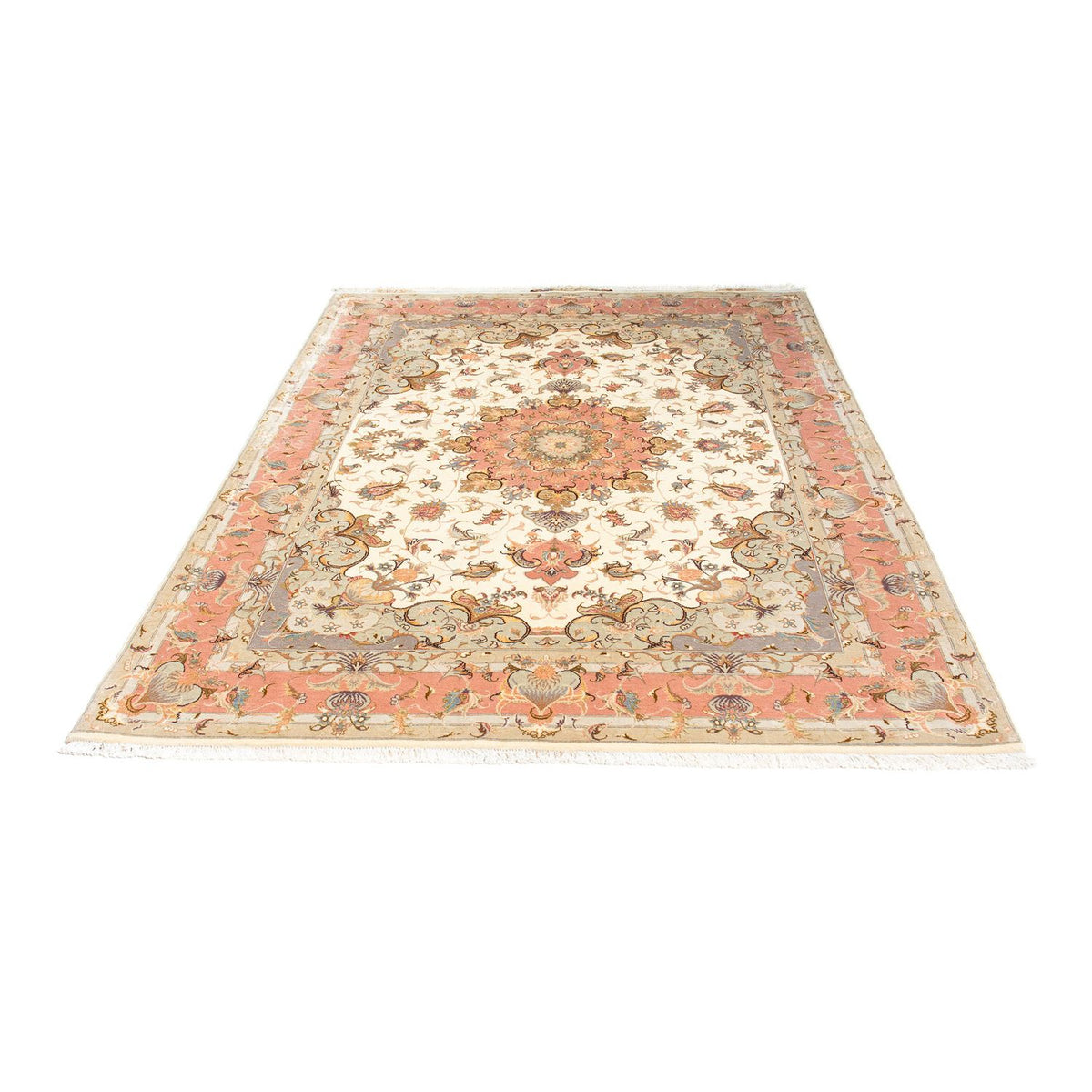 Persisk tæppe - Tabriz - Royal - 206 x 152 cm - beige