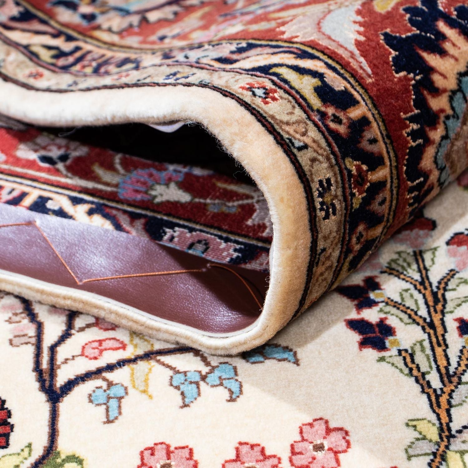 Persisk tæppe - Ghom - 207 x 142 cm - beige