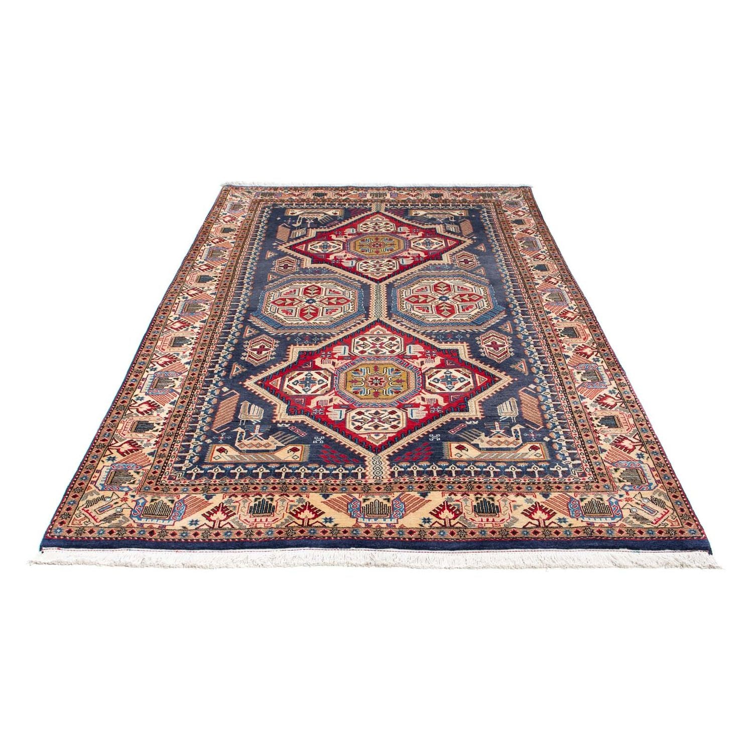 Gabbeh-tæppe - Kashkuli Persisk - 230 x 148 cm - mørkeblå