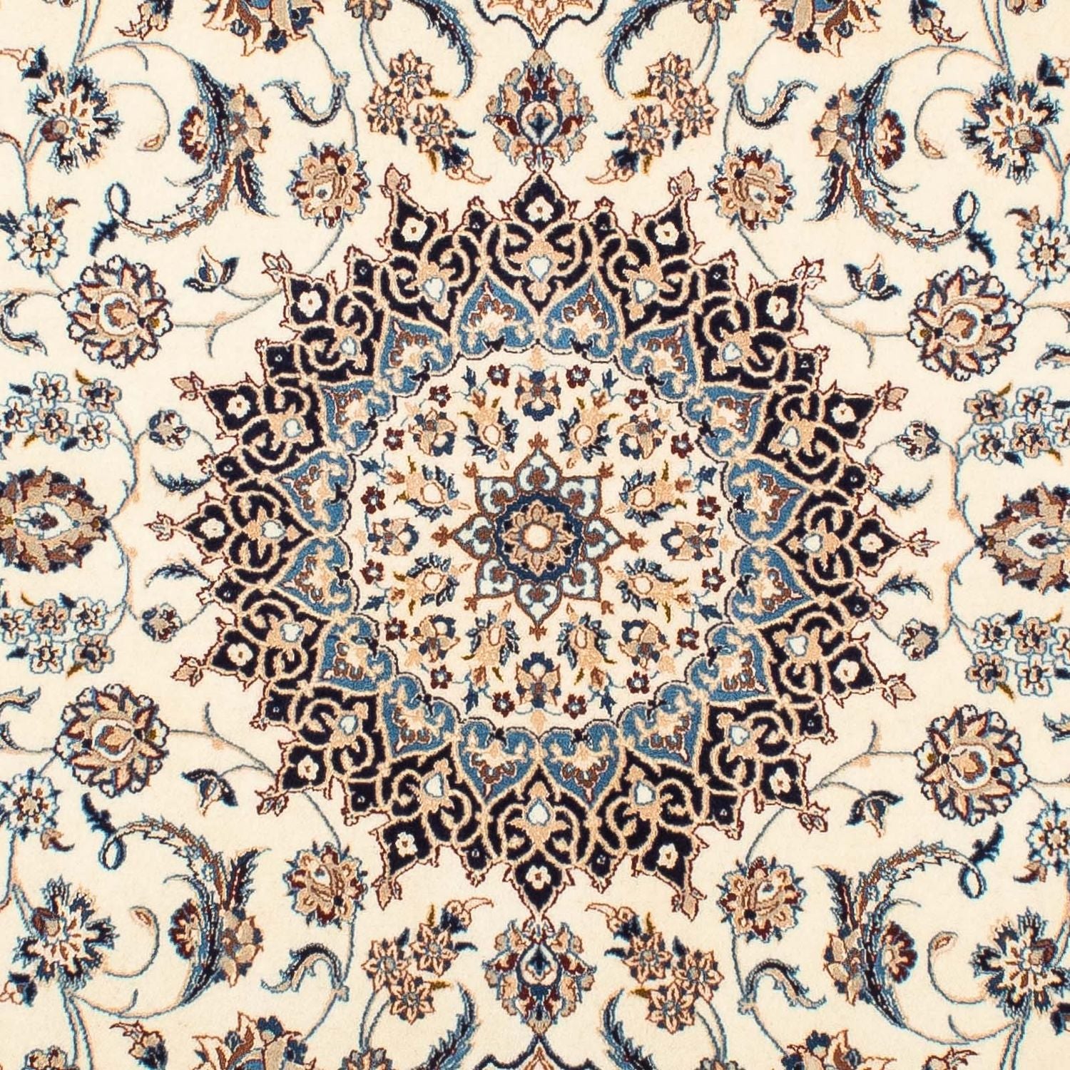 Persisk tæppe - Nain - Premium - 198 x 130 cm - beige