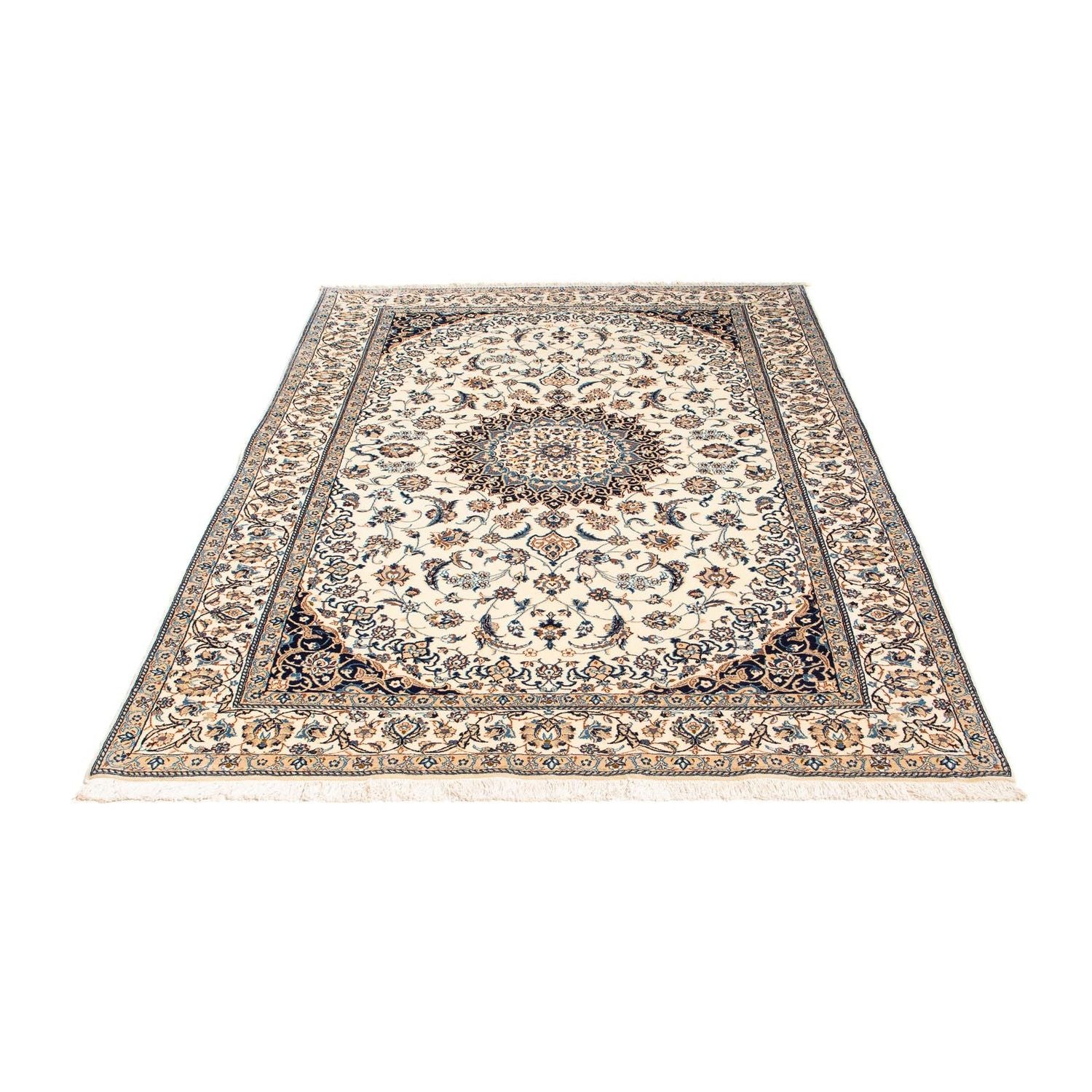 Persisk tæppe - Nain - Premium - 198 x 130 cm - beige