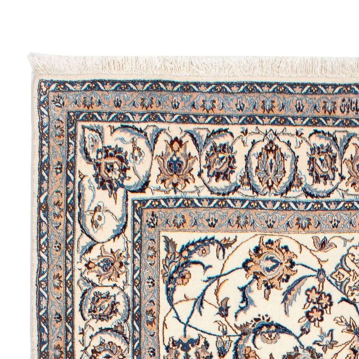 Persisk tæppe - Nain - Premium - 204 x 130 cm - beige