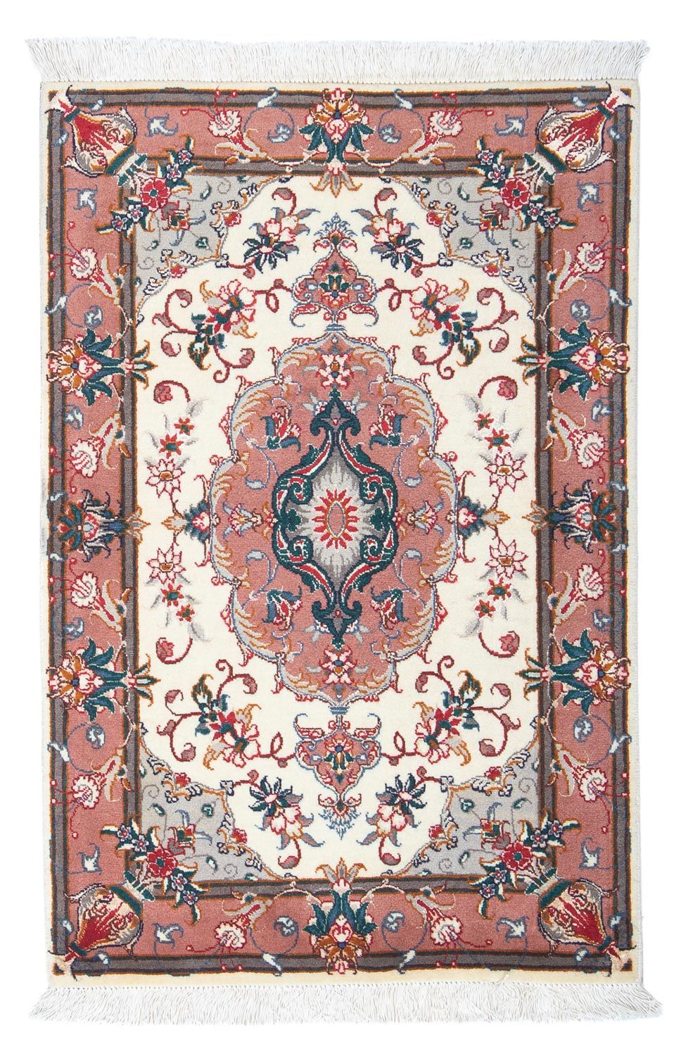 Persisk tæppe - Tabriz - Royal - 90 x 60 cm - beige