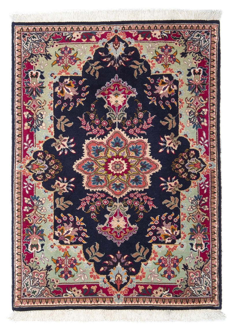 Persisk tæppe - Tabriz - Royal - 90 x 60 cm - mørkeblå