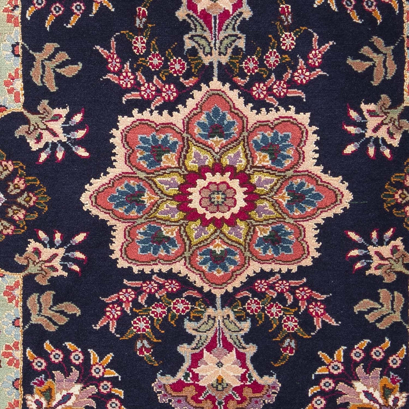 Persisk tæppe - Tabriz - Royal - 90 x 60 cm - mørkeblå