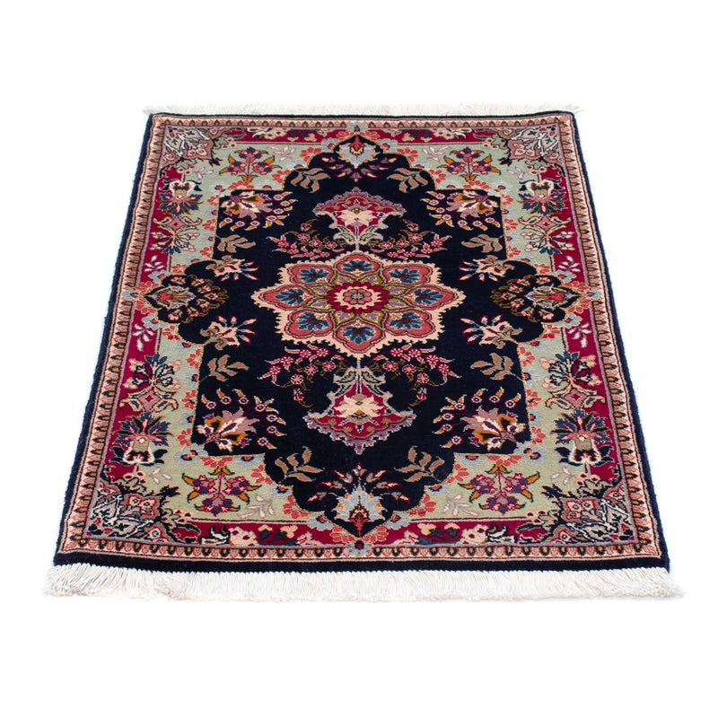 Persisk tæppe - Tabriz - Royal - 90 x 60 cm - mørkeblå