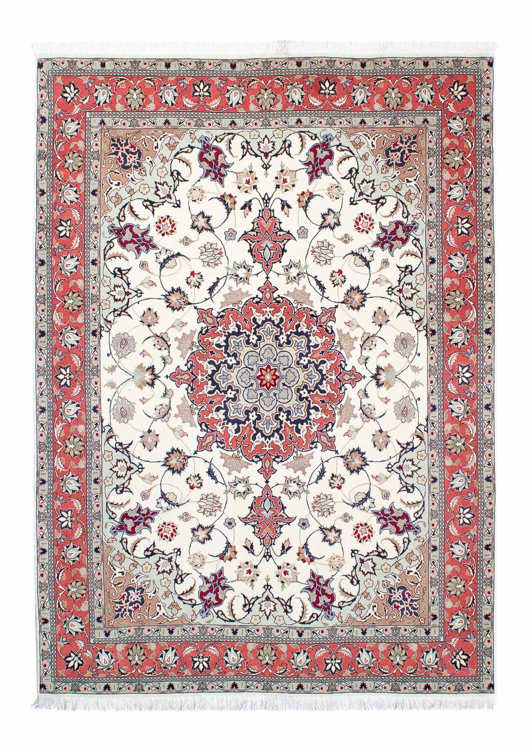Persisk tæppe - Tabriz - Royal - 205 x 146 cm - beige