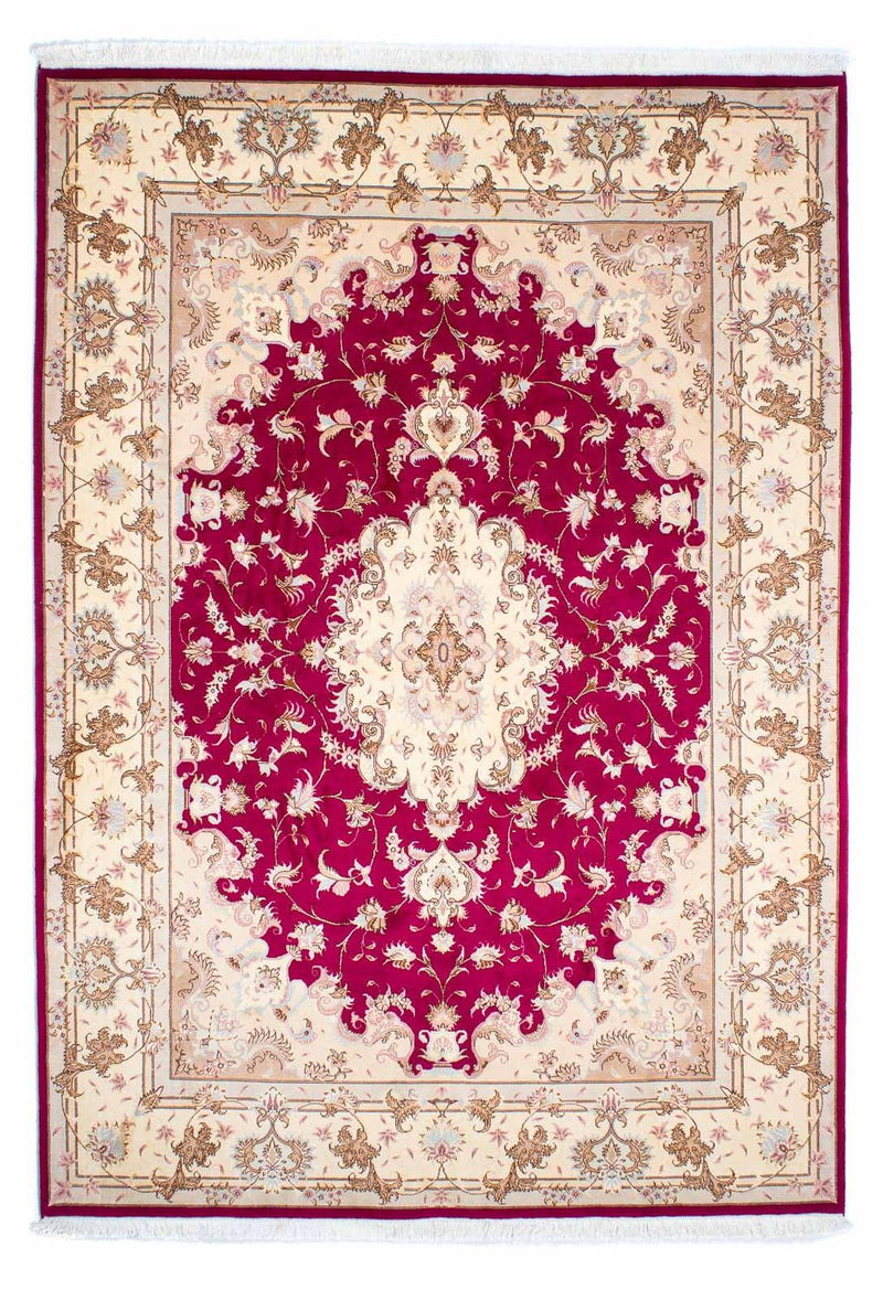 Persisk tæppe - Tabriz - Royal - 242 x 168 cm - rød