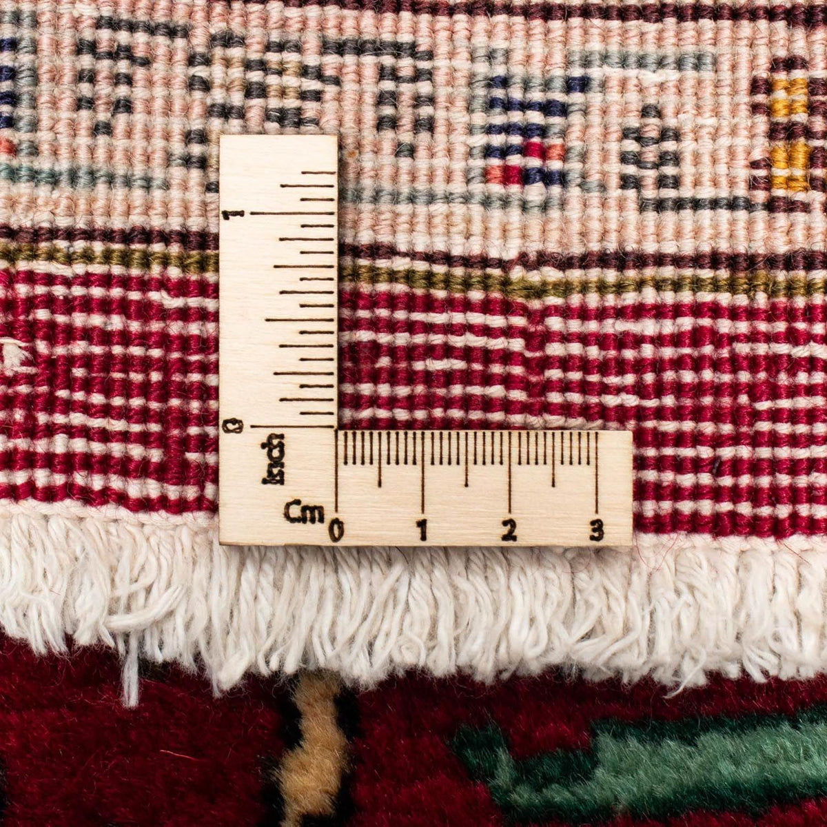 Løber Persisk tæppe - Tabriz - 265 x 106 cm - mørkerød