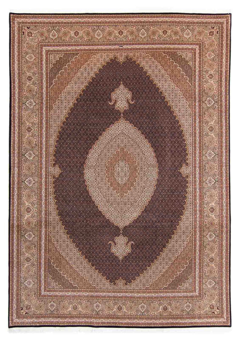 Persisk tæppe - Tabriz - 352 x 252 cm - lys brun