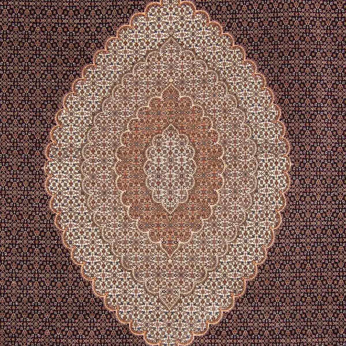 Persisk tæppe - Tabriz - 352 x 252 cm - lys brun