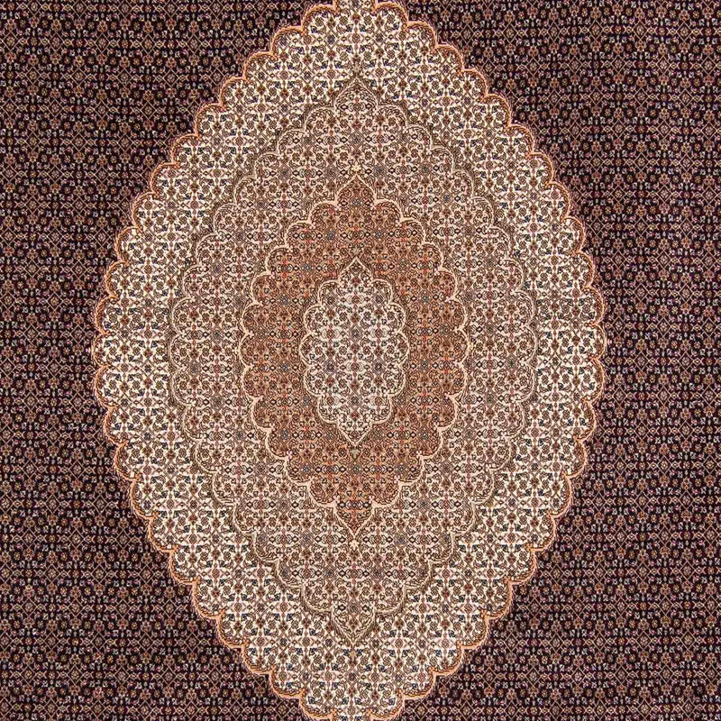 Persisk tæppe - Tabriz - 352 x 252 cm - lys brun