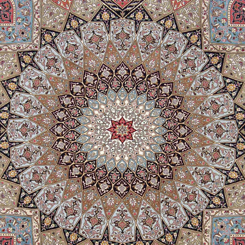 Persisk tæppe - Tabriz - Royal - 303 x 252 cm - flerfarvet