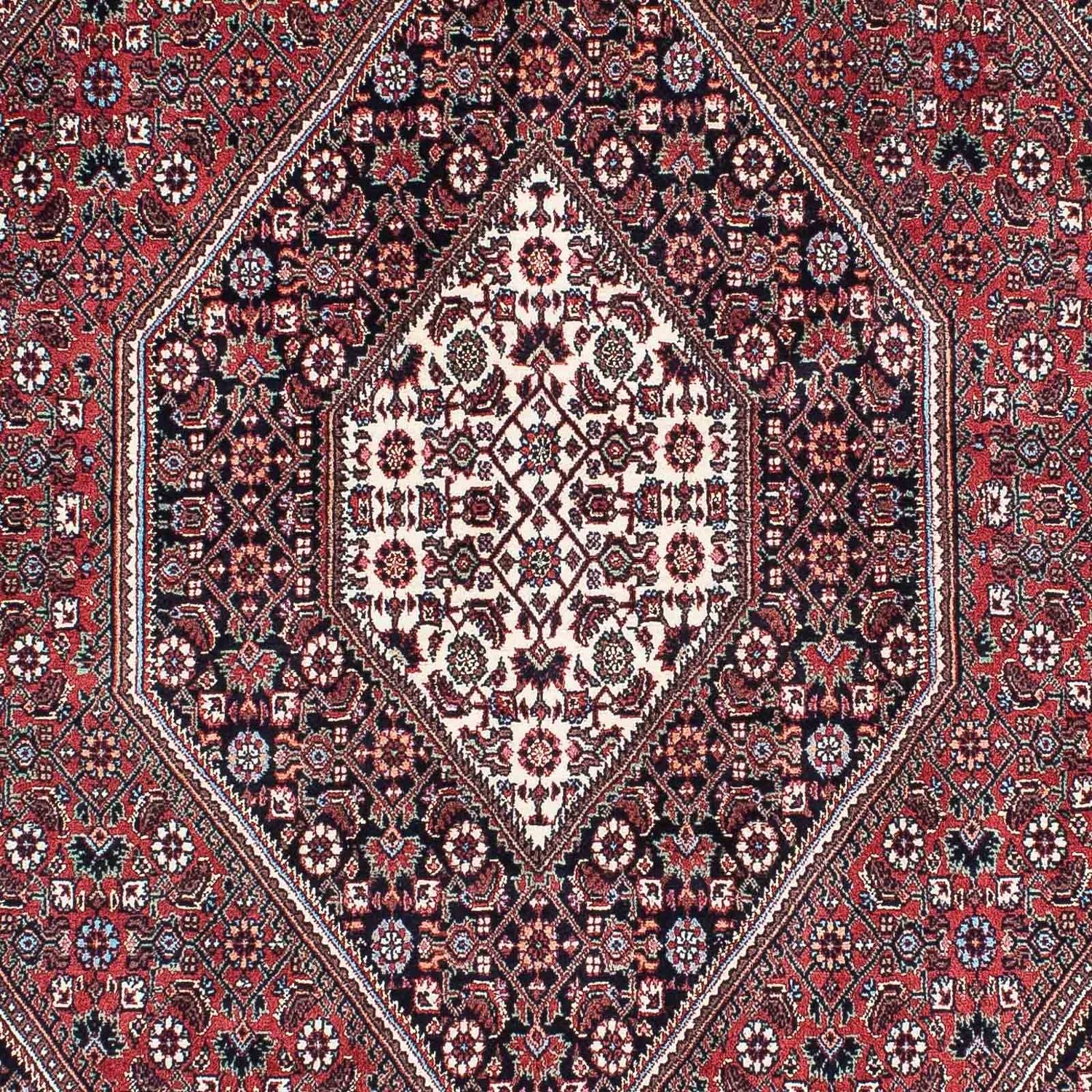 Persisk tæppe - Bijar - 210 x 130 cm - lysrød