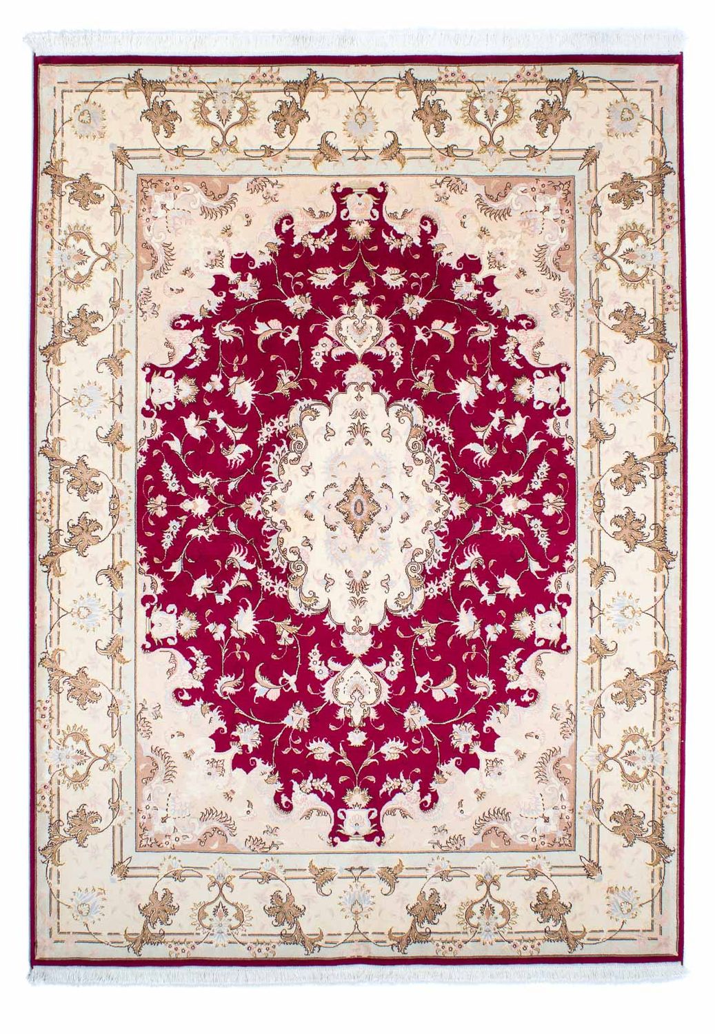 Persisk tæppe - Tabriz - Royal - 240 x 169 cm - rød