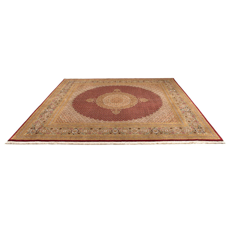 Persisk tæppe - Tabriz firkantet  - 251 x 247 cm - mørkerød