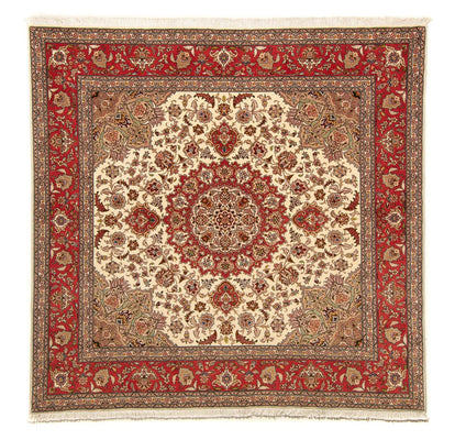 Persisk tæppe - Tabriz - Royal firkantet  - 203 x 200 cm - beige