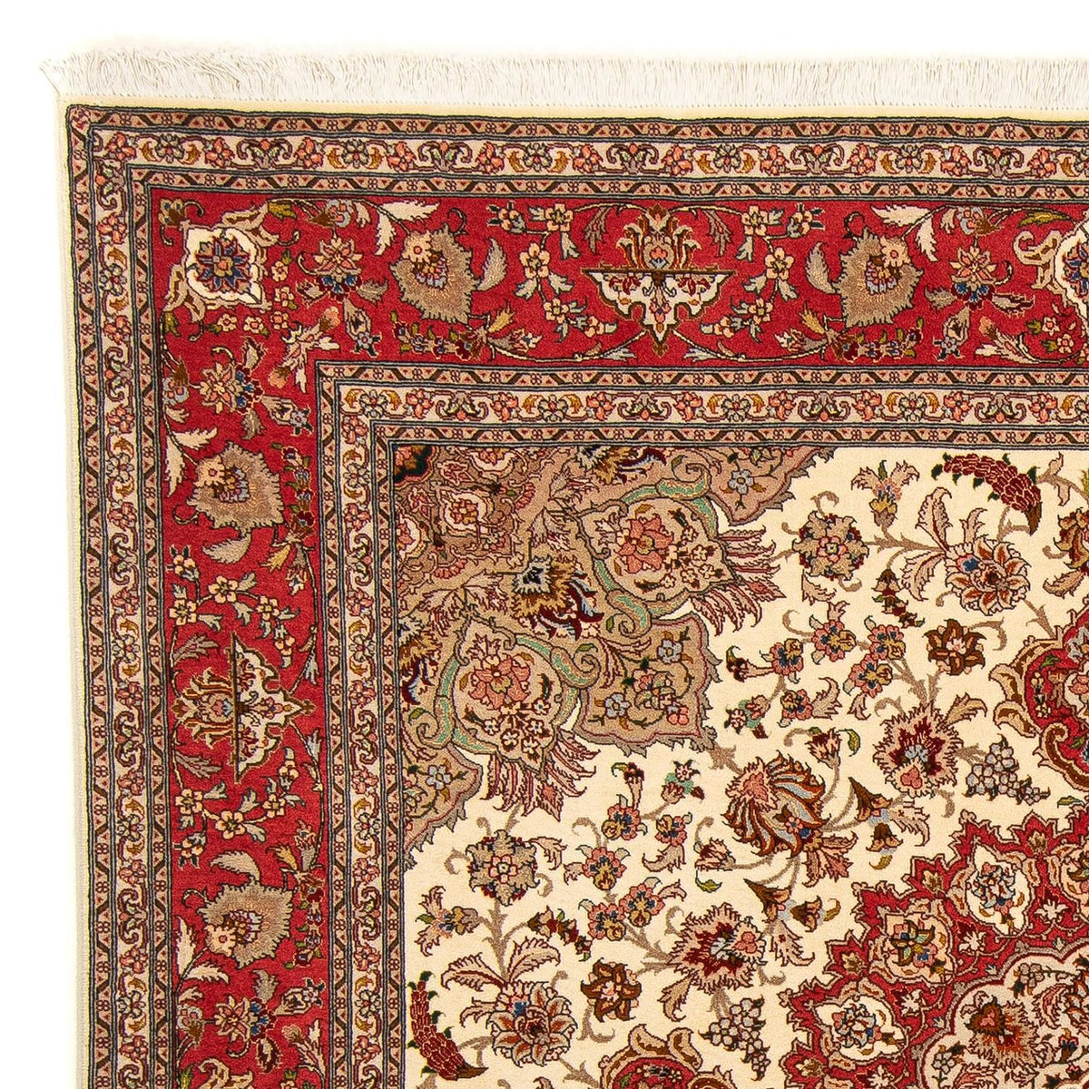 Persisk tæppe - Tabriz - Royal firkantet  - 203 x 200 cm - beige