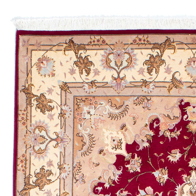 Persisk tæppe - Tabriz - Royal - 243 x 165 cm - mørkerød